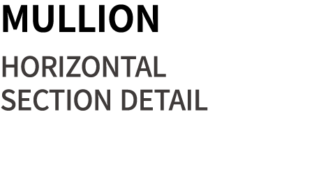 MULLION HORIZONTAL SECTION DETAIL