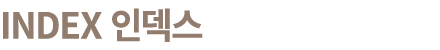 INDEX 인덱스