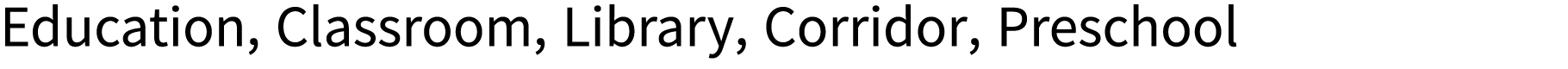 Education, Classroom, Library, Corridor, Preschool