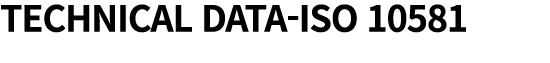 TECHNICAL DATA ISO 10581