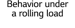 Behavior under a rolling load