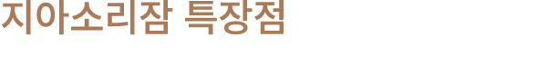 1 지아소리잠 특장점